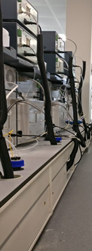 After cable management strategy in pharma lab environment